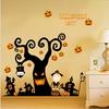 New Halloween Cartoon Pumpkin Light Bedroom Living Room Removable Holiday Wall Sticker Painting