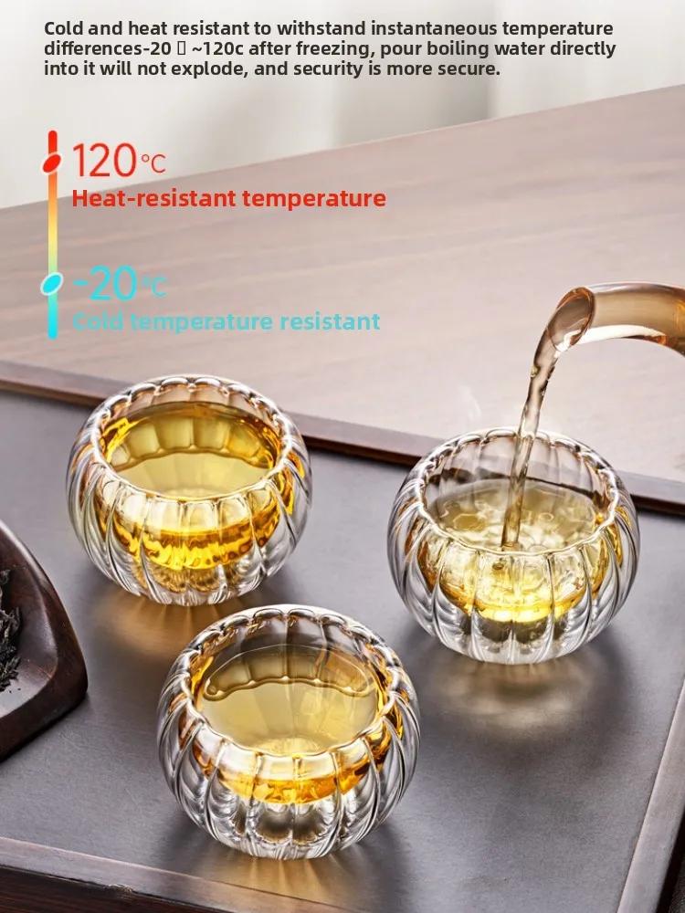 30ml DoubleWallBorosilicate Glass Cups - Heat-Resistant MiniTeacups for Espresso Gongfu Tea Ceremony & Cute Transparent Gift Set