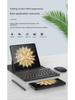 Huawei Honor Magic V2 Folding Screen Tablet Case: Solid Color Leather Keyboard Stand with Bluetooth Wireless.