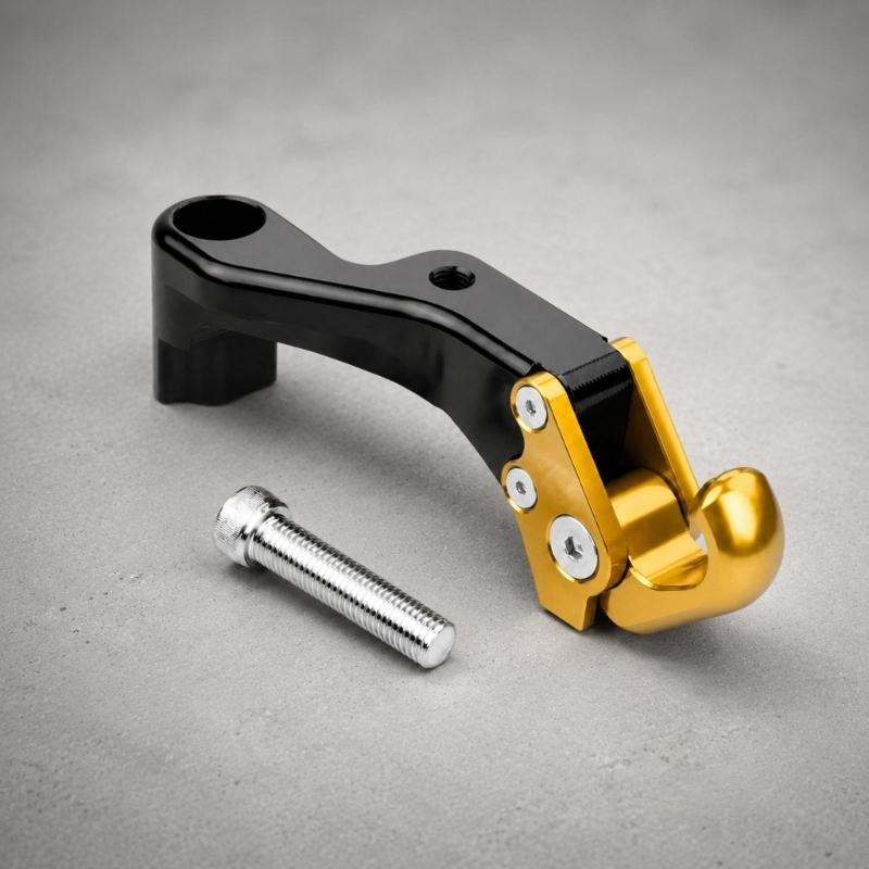 Curved Motorcycle Carry Hook for Shopping and Personal Bags, Accessory Mount Design with Included Mounting Screw Pack