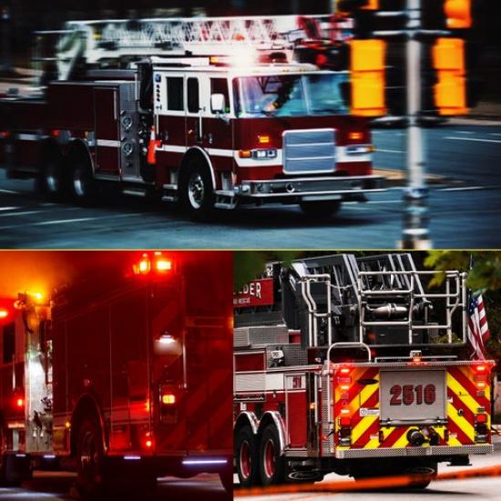 Red 4x 3-LED Side Marker Lights RV Trailer Truck Clearance Light Lamp Waterproof