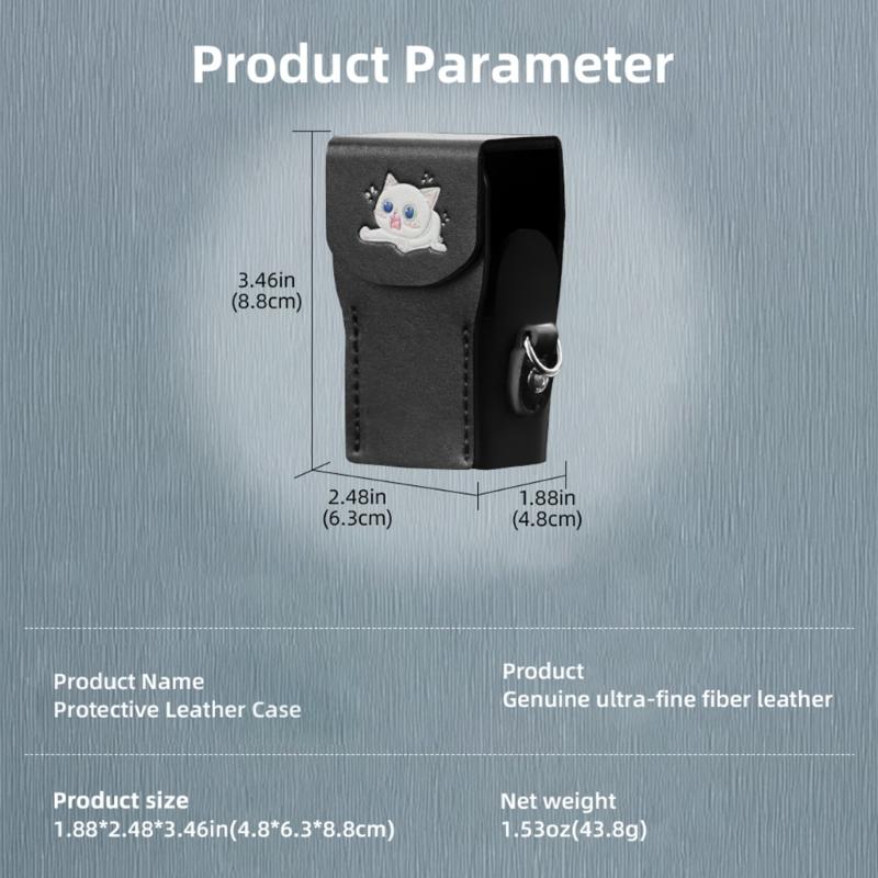 PU Leather Protective Case for Pocket 3 Camera Protections Cover Secure Lanyard Included