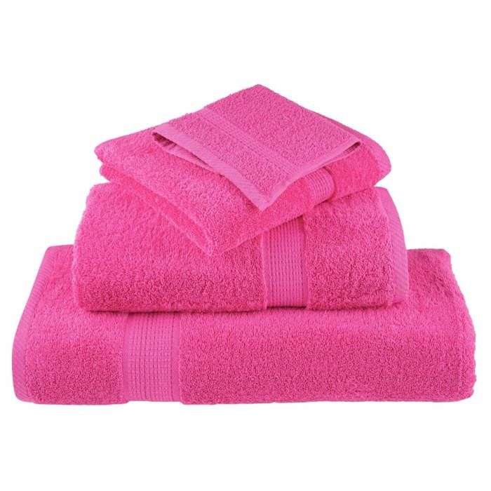 VidaXL Serviettes de Qualité Supérieure 4 pcs, Serviettes de Douche, Draps de Bain, Serviettes d'Invité de Salle de Bain, 137534