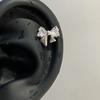 Punk Fashion Titanium Steel Ear Bone Studs: Cool Cochlear Piercing Earrings Collection