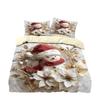 Christmas Snowman Three-Piece Quilt Cover Custom Digital Printing Bedding Set Distribution