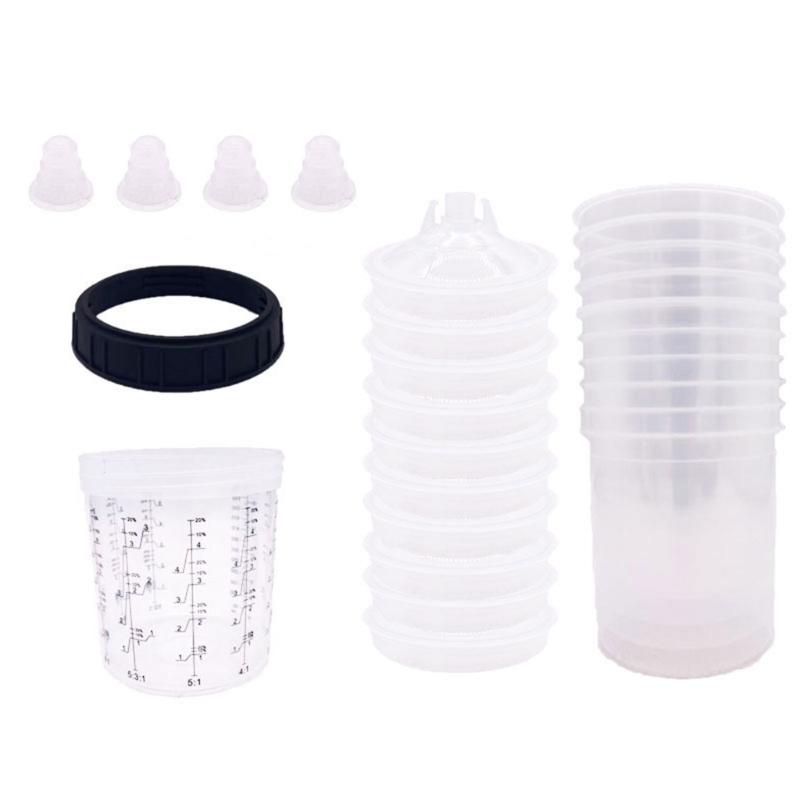

Upgrades Paint Cups With Retaining Rings Reusable Paint Cups Easy to Carry for DIY Enthusiasts & Professional Painters 1