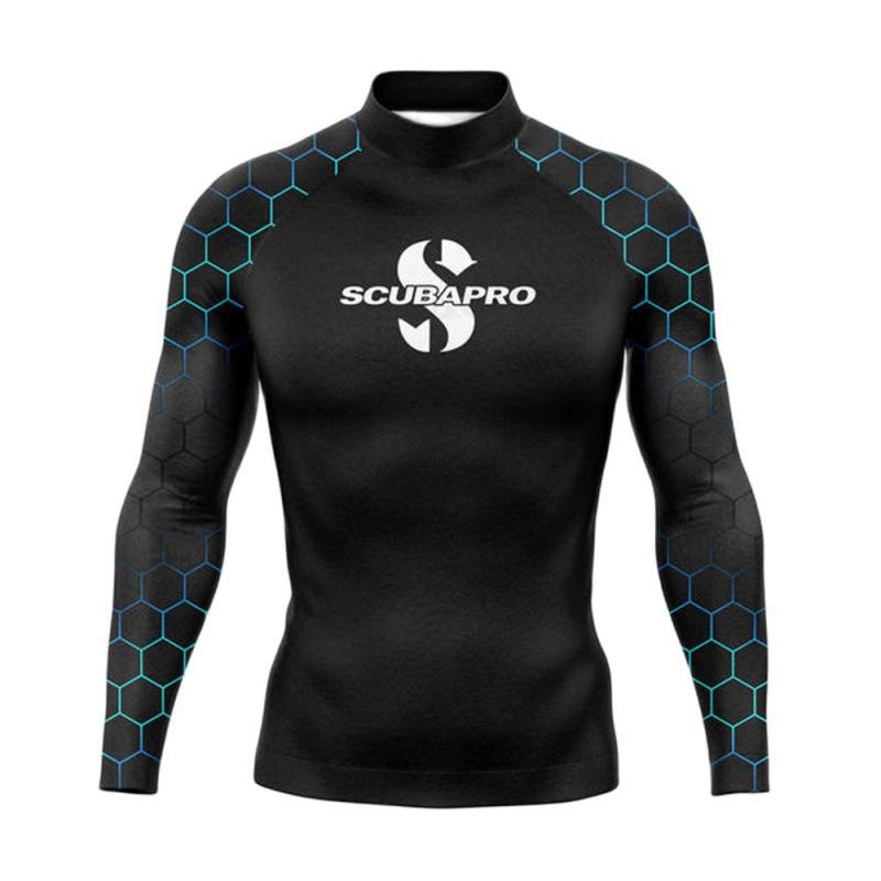 SCUBAPRO Muta Uomo UPF + 50 Protezione Solare da Spiaggia Costume da Bagno Manica Lunga Sport da Surf Anti-Medusa