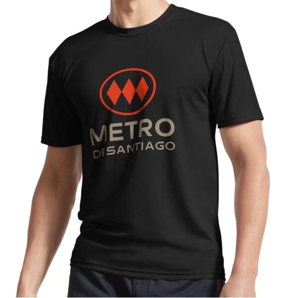 

New Santiago Metro Chile Train Station Sign Logo T-Shirt Funny Size S to 5XL 2XL
