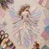Handmade Floral DIY Quilted Fairy Kit Multiple Layers Fairy Wall Art Kit  For Beginners