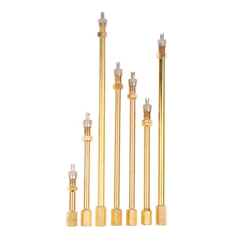 1 szt. Samochód Auto Ciężarówka Mosiężny Kapturek Zaworu Opony Koła Przedłużka Trzpienia Opony Przedłużacz Zawory Dętkowe Akcesorium Samochodowe