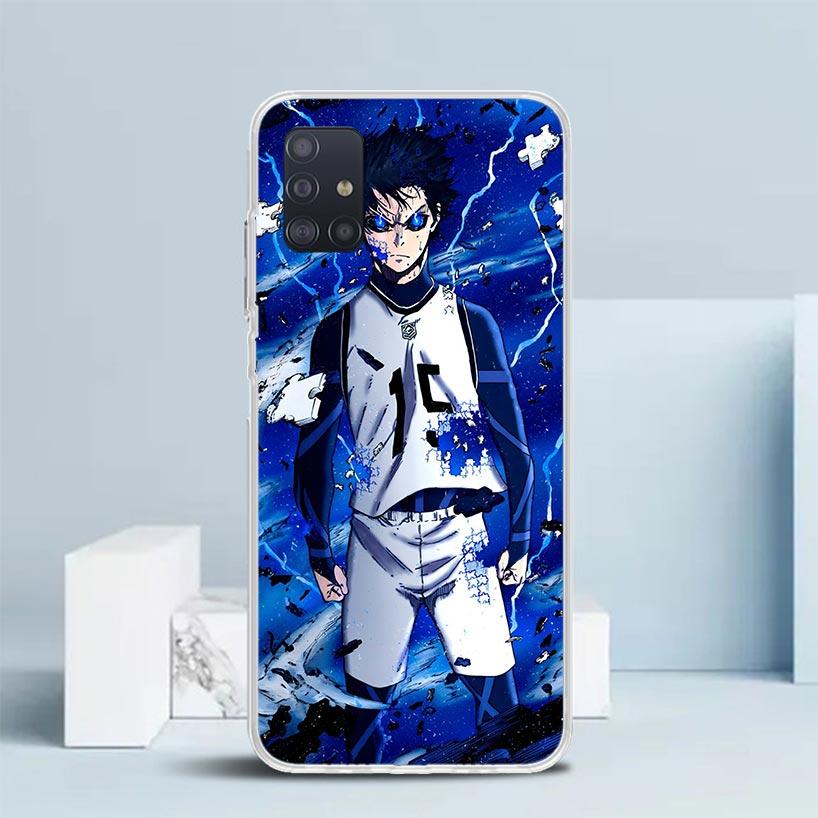 Blue Lock Isagi Yoichi Phone Case For Samsung Galaxy A52 A32 A22 A12 A51 A50S A30S A10S Note 20 Ultra 10 S10 Plus A31 A20 A71 A7
