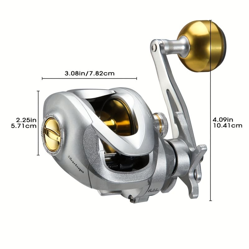 Metall Köderrolle Linke und Rechte Hand Hohe Übersetzungsverhältnis Ist Perfekt für Urlaubs-Süßwasser- und Salzwasserfischen Ein Tolles Geschenk Auch Ein Angelgerät