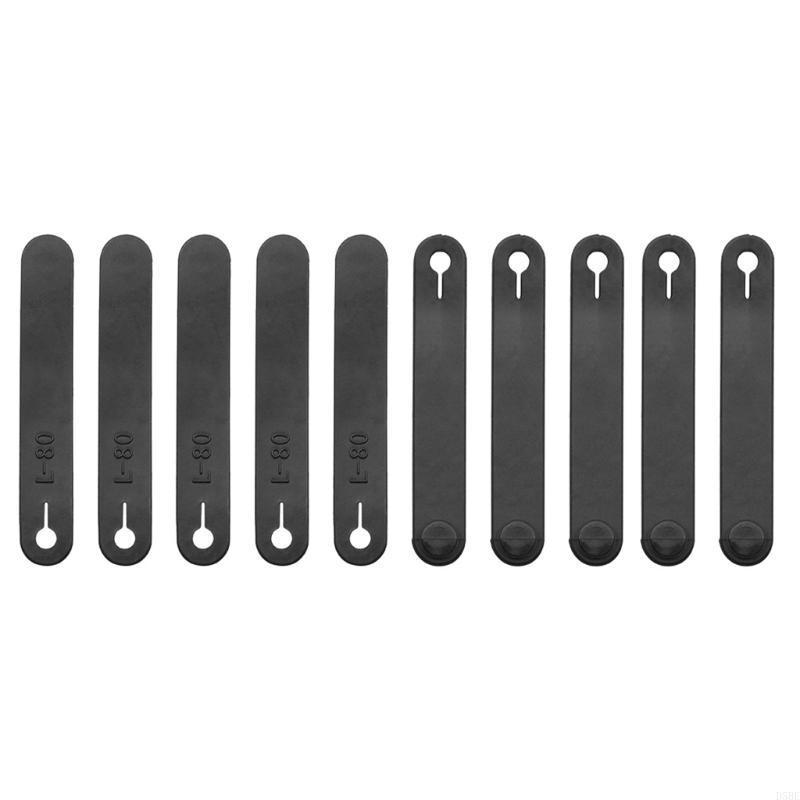D5BE Rubber Straps Wire Cable Ties Organizers Rubber Cord Clip Reble for Motorbike