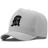 Big head circumference short brim baseball cap high top versatile hard top letter embroidered burgundy cap