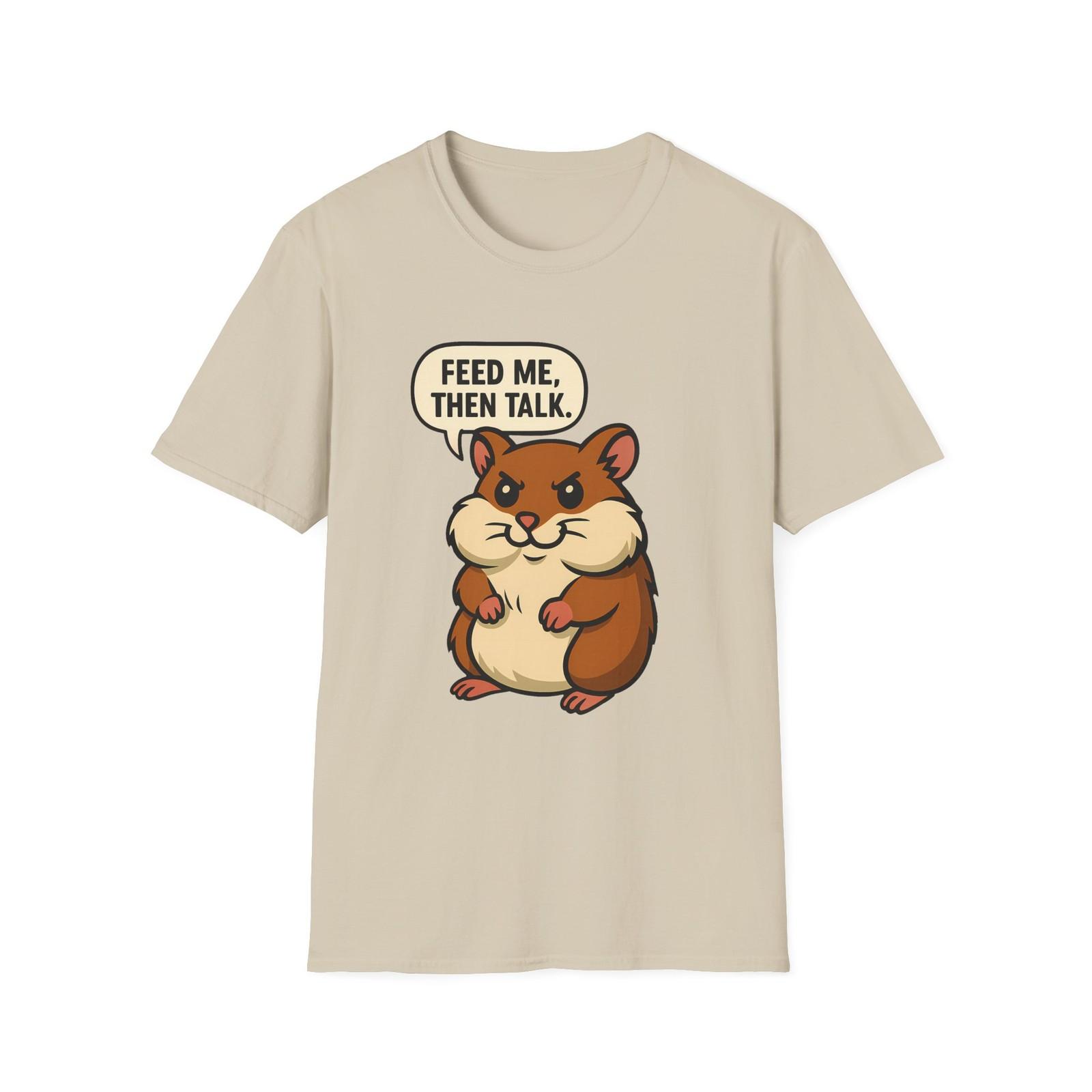Unisex Softstyle T-Shirt Mens Womens Tees Top Snack Gangster Hamster Tattoo Style Funny Rodent Tee S