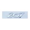 3d ABS Chrome Black  408 206 207 301 307 508 308 Emblem Letters Nameplate Number Sticker Car Trunk Badge Decal Accessories
