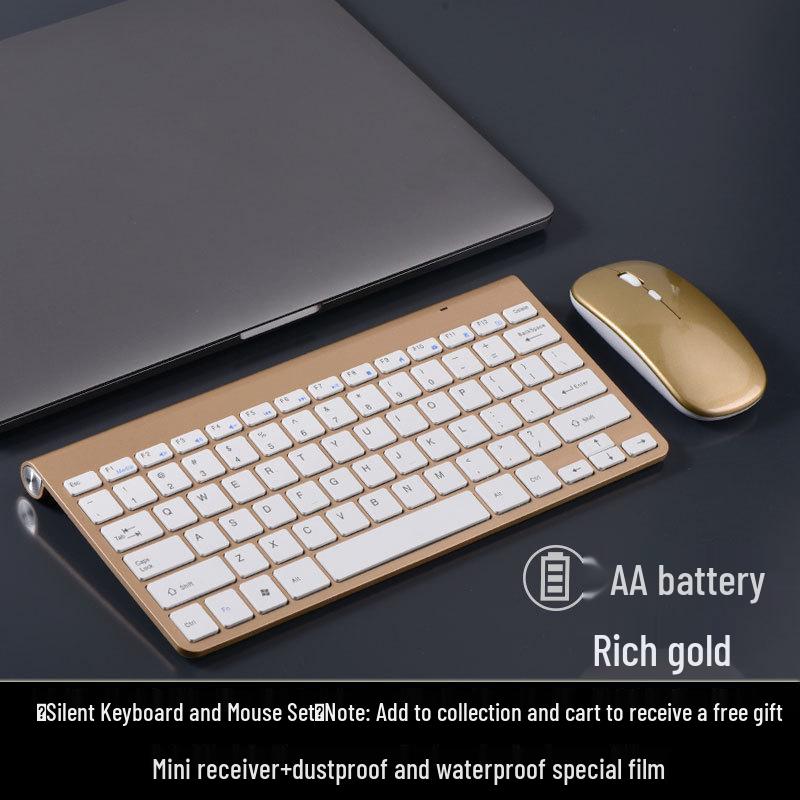 

Universal Wireless Keyboard and Mouse Set for Desktop and Laptop - Driver-Free, Plug and Play
