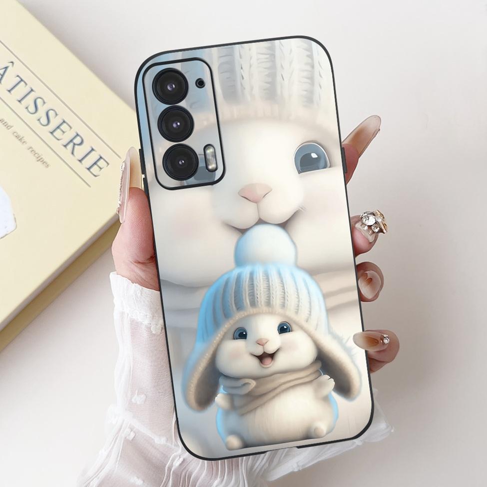 For Edge 20 20Pro 20Lite Phone Cover For Motorola Edge 20 Pro Case Silicone Luxury Fashion Love Cute Cat Girl Funny Cool Painted
