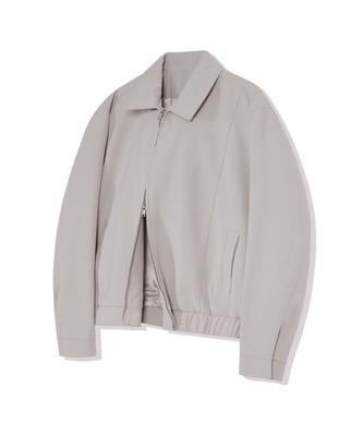 Ironyporno Whiteline 86-Iro243 Curved Stitch Blouson Jacket Light Grey