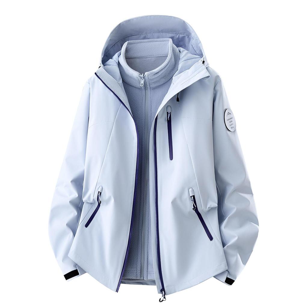 High-Quality Men's 3-in-1 Windproof Waterproof Warm Mountaineering Jacket