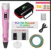3D Printing Pen Drawing With LCD Screen Compatible Pen 9/50/100M PLA Filament Toys Safe Paiting for Children DIY Birthday Gift