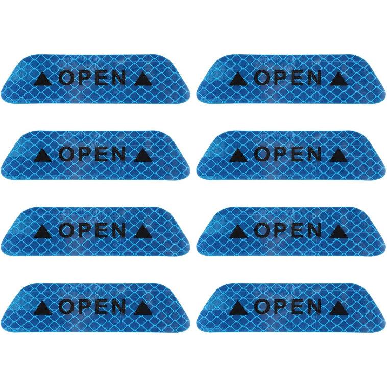 

PATIKIL Car Door Open Warning Reflective Stickers Night Safety Warning Decals Night Visibility Prompt Decals Car Decal Decor Accessories, 8PCS Red синий