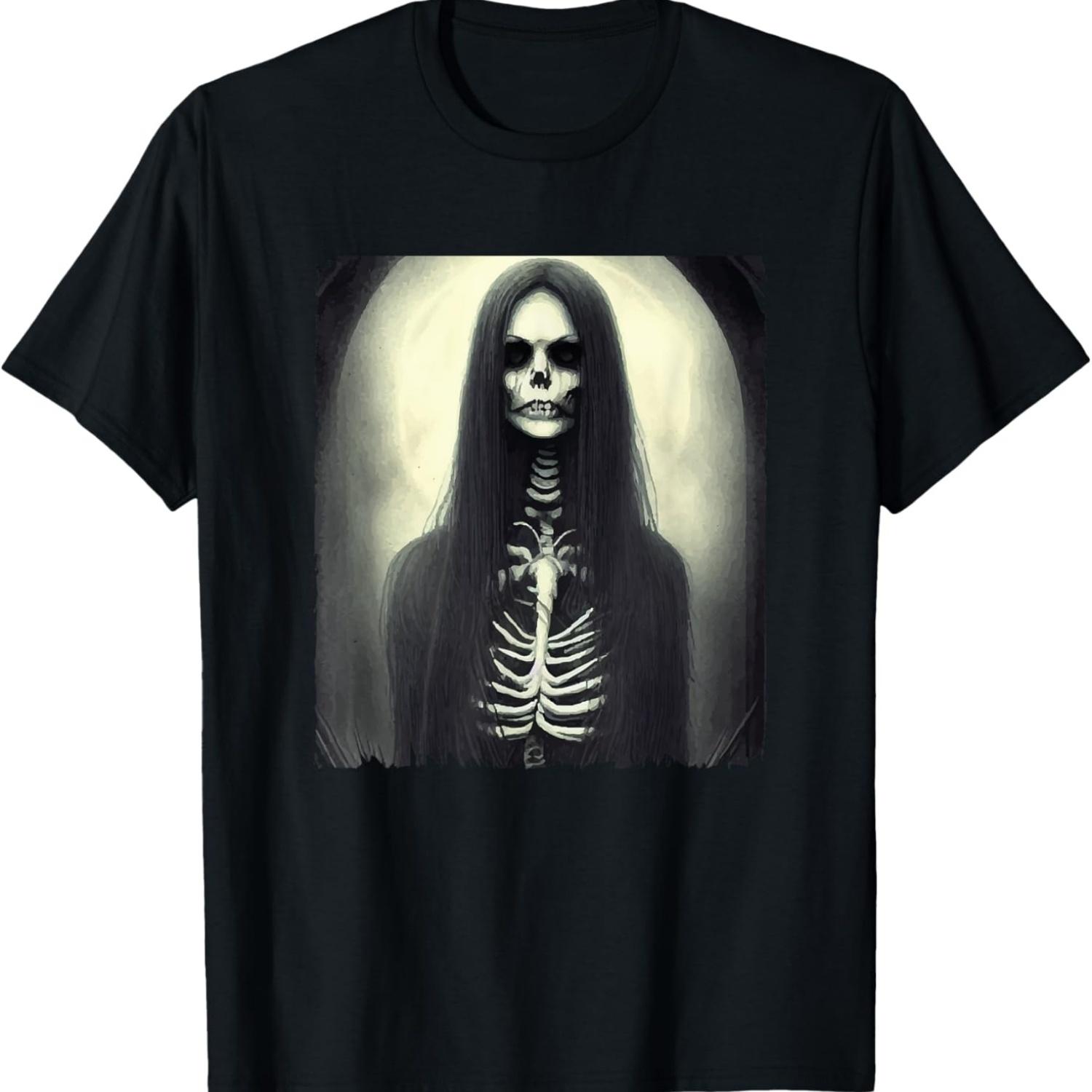 

Goth Aesthetic Grunge Occult Emo Satanic Girl Horror T-Shirt XXXXXL чорний