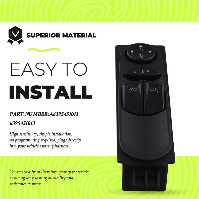 Portable Front Left Master Power Window Switch Button A6395451013 6395451013 For VIANO VITO MIXTO W639