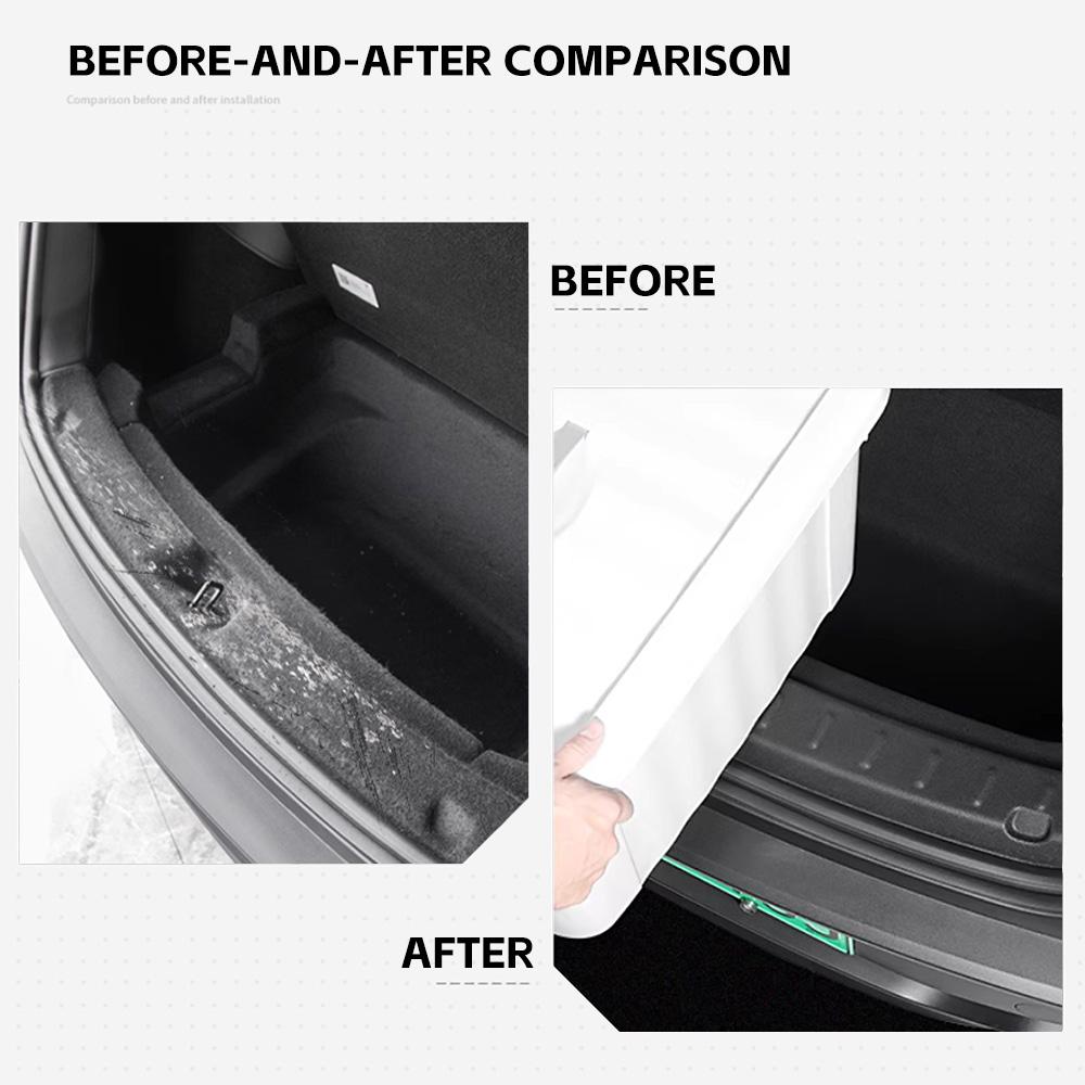For Tesla Model Y Juniper 2025 2026 Car Tail Box Threshold Cover Protector Bumper Protective Cover Car Interior Accessories