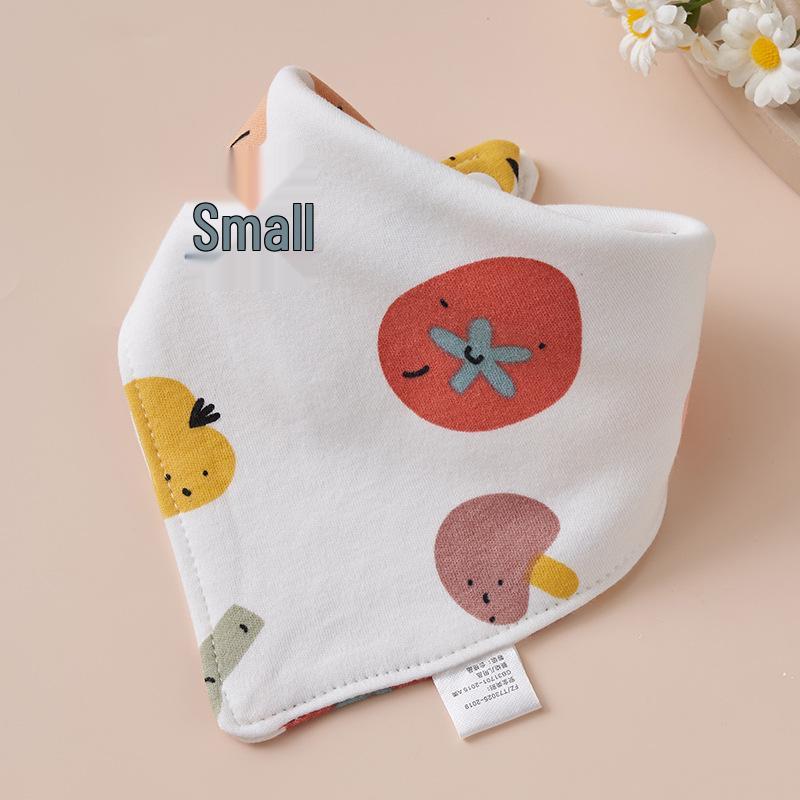 Super Soft Cotton Infant Bib & Neck Warmer - Anti-Spit Up, Autumn/Winter Triangle Scarf