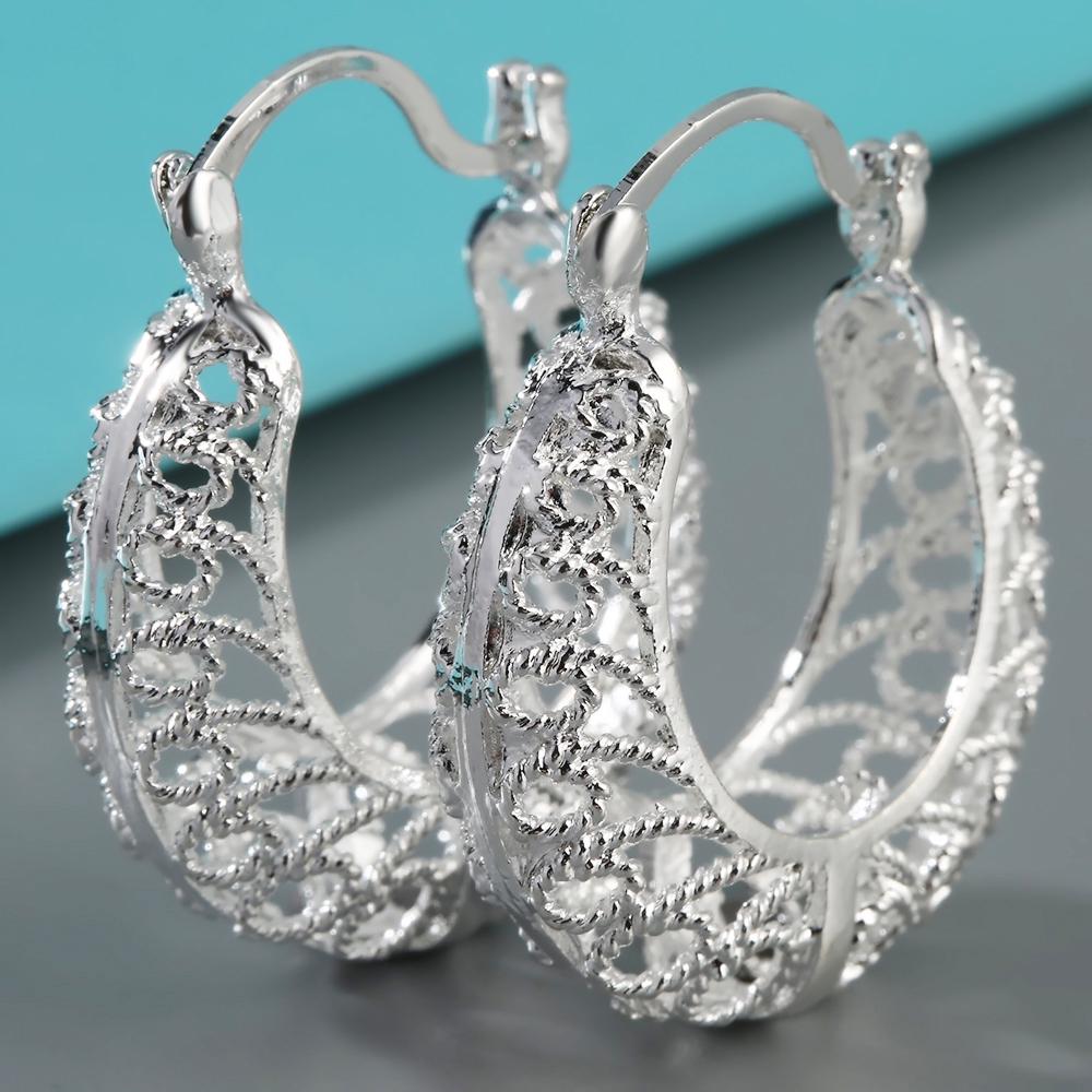 Vintage Boho Style Hoop Earring For Women Hyperbolic Hollow Out Ethnic Tribal Dangle Earring Statement Party Jewelry Accessories