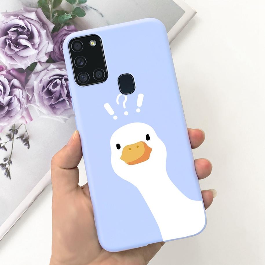 For Samsung A21S Case SM-A217F A 21S Back Cover Fashion Flower Cartoon TPU Soft Silicone Phone Case For Samsung Galaxy A21s Capa