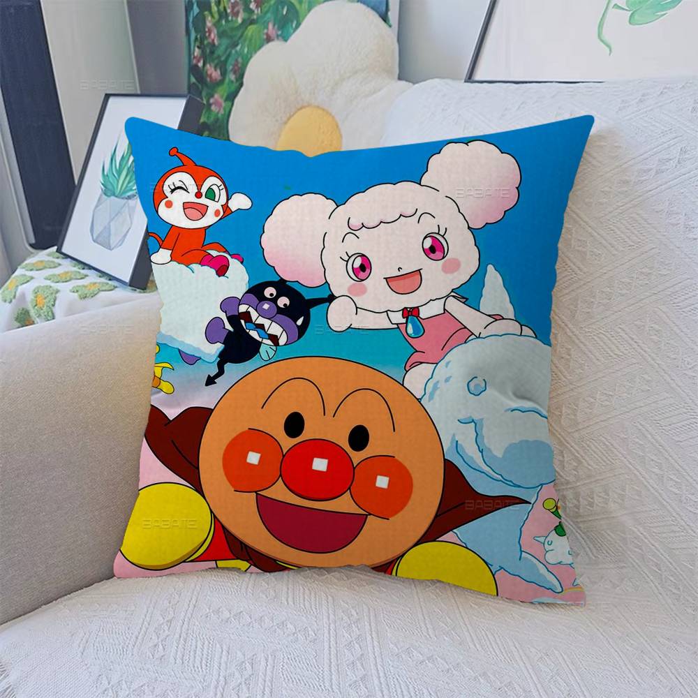 

Cute Cartoon A-Anpanman Pillow Gifts Home Office Furnishings Bedroom Sofa Car Cushion Cover case 45x45cm 12x12Inch