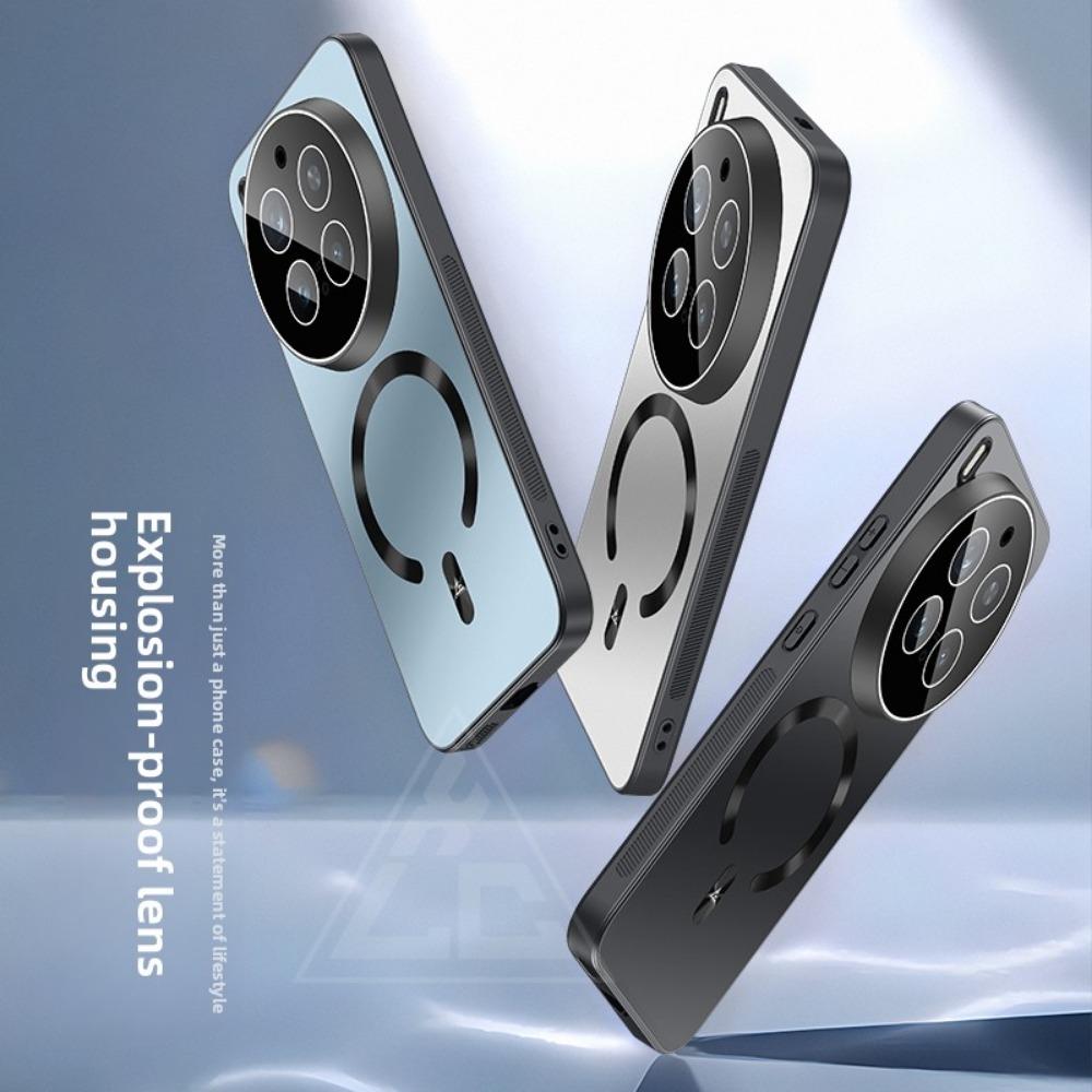 For VIVO X300 Pro Case Hard PC Matte Magnetic Wireless Charging Lens Protective Back Cover For VIVO X300 Pro Phone Shell