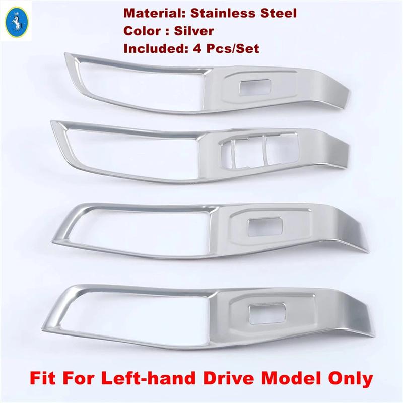 Edelstahl Silber Auto Handschuhfach Paillette / Hinterer Luftauslass / Türschalen Panel Zubehör Abdeckung Zierleiste für MG 5 MG5