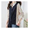 Navava Men 2 In 1 shirrIng Stripe Long Sleeve Shirt Nb1912