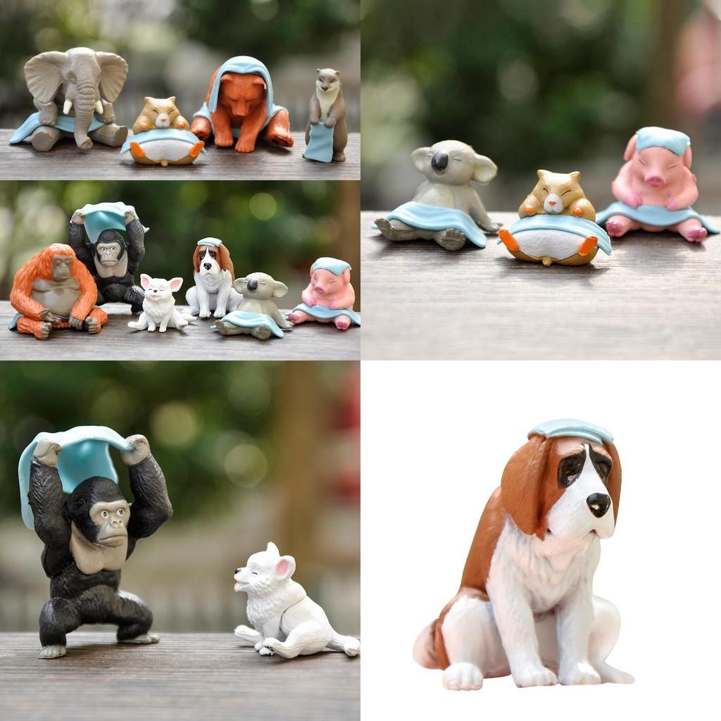 Animal Sauna Steam Figures Mini Figures Desktop Decor Collectible Desk Toys