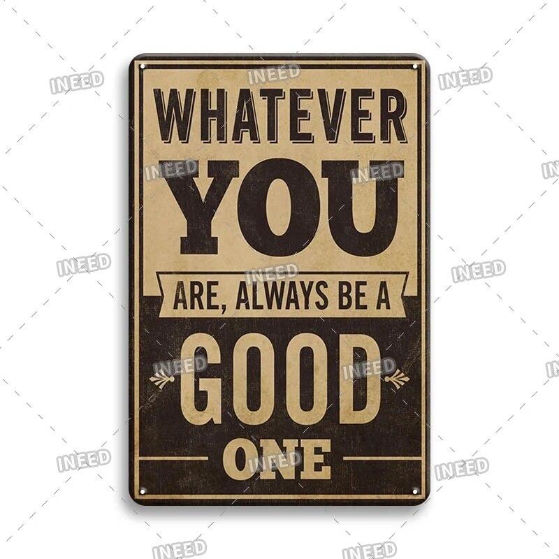 Funny Sentence Tin Sign Decorative Vintage Shabby Metal Sign Decor Metal Plate for Garage Man Cave Bar Pub Home Wall Decor