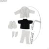 1/12 Doll Clothes, Handmade Full Suit, Costume with Jacket Pants for 6in Model Year Gifts