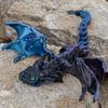 3D Printed Flying Dragon Full Body Movable Joint Fidget Toy Figurine Simulation Dragon Office Desktop Ornament Toys with Wing