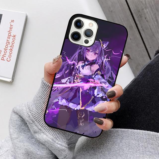 Genshin Impact Keqing Handyhüllen Cover Für iPhone 17 Air 16 15 14 12 13 11 Pro MAX apple Plus Coque