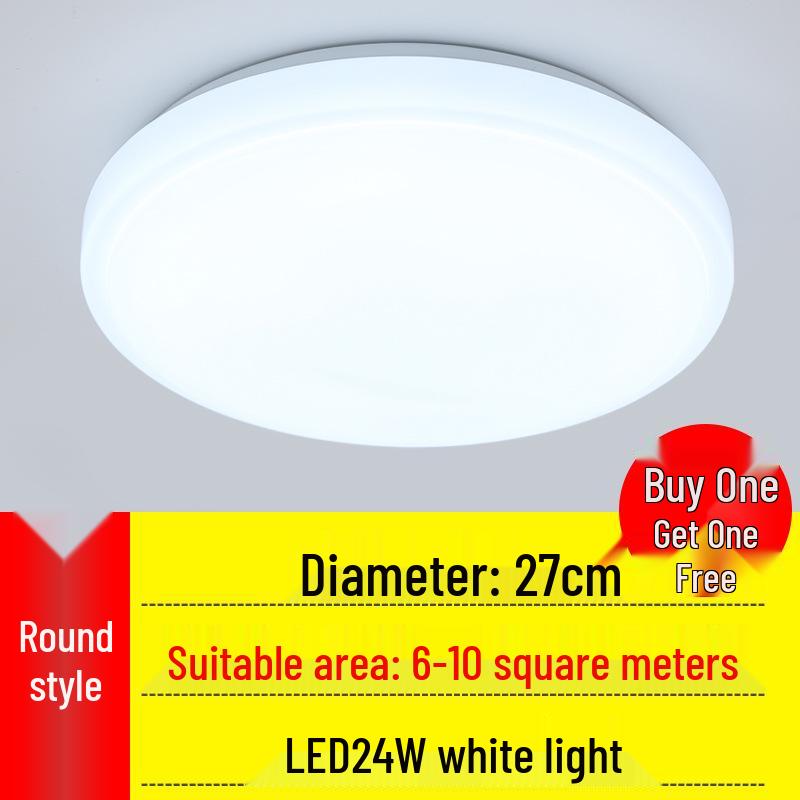 Modern Minimalist Round Ceiling Light: Ideal for Bedrooms, Aisles, Living Rooms, Balconies, Kitchens, and Bathrooms