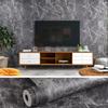 VEELIKE Marmor Tapetenaufkleber, Dick, Schwarz, Marmor-Look Tapete, Abziehbar, Schneidebogen, Innenraumfolie, Stein-Look, 40cm x 900cm, Einfache Anbringung