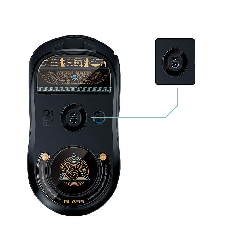 1Pack Glass Mouse Skates Glide Feet Pads Mouse Feet Sticker For G Pro X Superlight Rounded Curved Edges