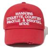 Millo Archive Destroyed Dummy Ball Cap [red]