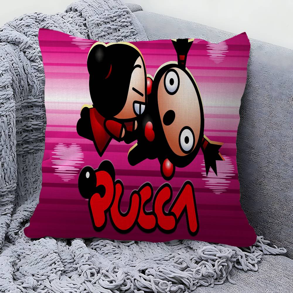 Mała poszewka na poduszkę P-Pucca z kreskówką Poszewka na poduszkę Tapicerka Sofa Poduszka dekoracyjna do domu Poszewka na poduszkę