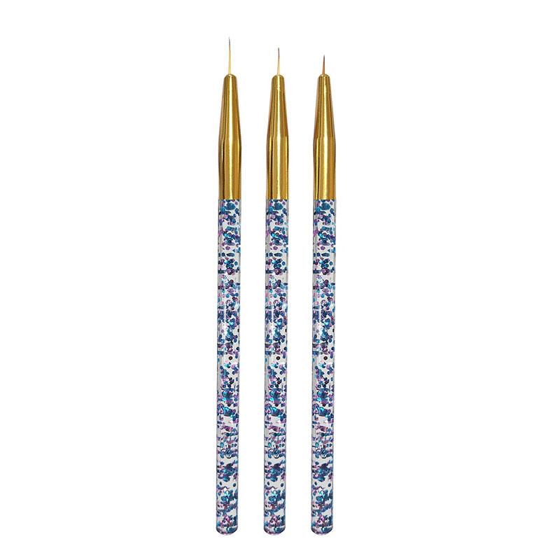 New 3/15PCS Nail Art Brushes Nail Gradient Brush Set French Builder Gel Brush Gel UV Polish Manicure Tools XJS09