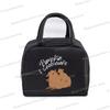 Kawaii Capybara Design Brotdose Aufbewahrungstasche Damen Cartoon Capybara Druck Tragbare Bento Taschen Tier Capybara Liebhaber Lunchtaschen
