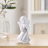 Warm Feel Angel Statue Resin Cherubs Figurine White Statue