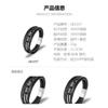 Mens Stainless Steel Braided Bracelet With Magnetic Clasp Multi-Layer Leather Wristband Geometric Design